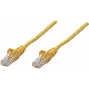 Intellinet Network Patch Cable, Cat6A, 20m, Yellow, Copper, S/FTP, LSOH / LSZH, PVC, RJ45, Gold Plated Contacts, Snagless, Booted, Lifetime Warranty