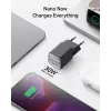 Indoor AC Charger Anker 511 Nano 3 — 30W, 1× USB-C, 100–240V, Black