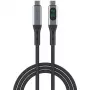 USB Cable 4smarts 541438 USB4 Gen 2x2 1.5m USB C Black Grey