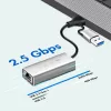 USB-A/-C to 2,5G Ethernet adapter, gray