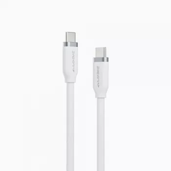 Alogic Elements Silicone 5A/240W Tie USB-C to C Male White 2M (ELSI5U2CCWH2)