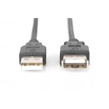 Digitus - USB-Extension Cable - USB Type A, 4-pin (M) - USB Type A, 4-pin (W) - 3,0m (USB / USB2.0) - Black (AK-300202-030-S)