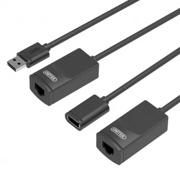 Network Cable UNITEK Y-UE01001 Dock/Port Replicator USB 3.0 60m Black
