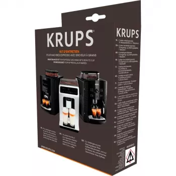 Cleaning tablet KRUPS XS5300 for coffee maker, 10 pcs, 2 descalers, filter cartridge included