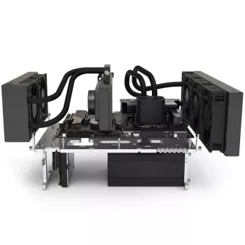 Open-frame benchtable Streacom BC1 V2 silver — ATX support, test and build platform