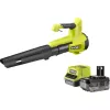 ONE+ battery leaf blower RY18BLB-140, 18Volt, Leaf Blower Green/black, Lithium-Ion Battery 4,0Ah
