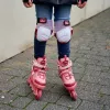 Inline skates HUDORA Mia 2.0, adjustable size 33–36, pink