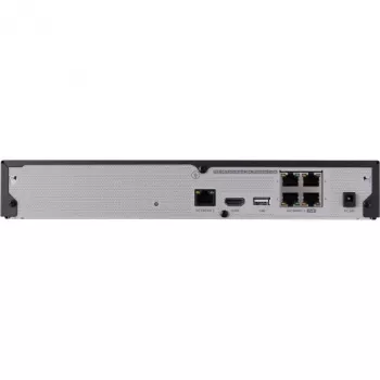 Network video recorder - 4 IP channels - H.265 - 40Mbps - HDMI - PoE switch - without HDD
