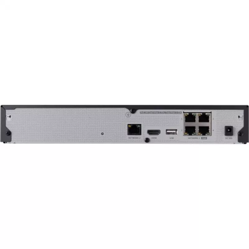 Network video recorder - 4 IP channels - H.265 - 40Mbps - HDMI - PoE switch - without HDD