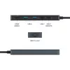 USB-C hub HYPER HD4101BKGL — 5-port (USB-C, USB 3.2 Gen1 Type-A, HDMI 4K), 5000 Mbit/s, Black