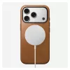 Mobile phone case Nomad Modern Leather Case cover for iPhone 17 Pro, 16 cm (6.3 inch), tan, leather & PC/TPU