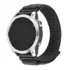 Nylon sport strap FIXED QuickFit 22 mm for Garmin, dark gray, wrist 160–210 mm