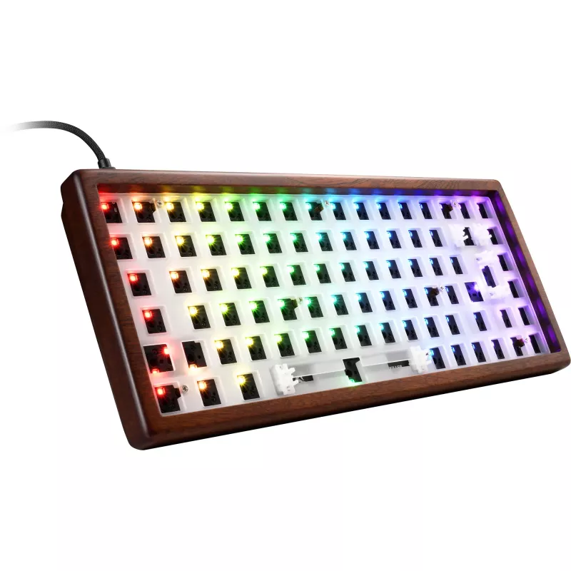 Sharkoon SKILLER SGK50 S3 Wood Barebone Gaming Keyboard, RGB
