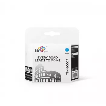 Ink. Cartridge TB Compatible with HP 655, Cyan, Ref.