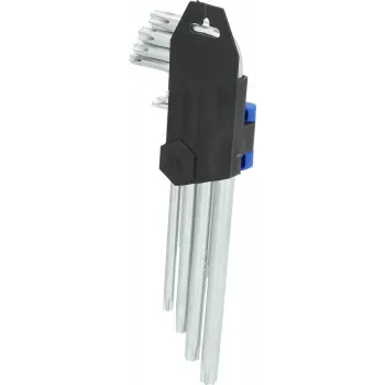 KS TOOLS Tools-Machines GmbH Angled Key Set, 9-piece, Torx profile, short (BT044009)