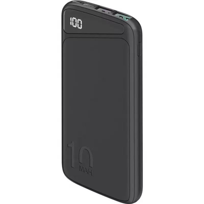 Fast-Charging-Powerbank 10.000 mAh (black, USB-C PD, QC 3.0, 10.000 mAh)