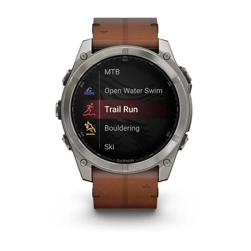 Garmin Fenix 8 3.56 cm (1.4) AMOLED 51 mm Digital 454 x 454 pixels Touchscreen Titanium Wi-Fi GPS (satellite)