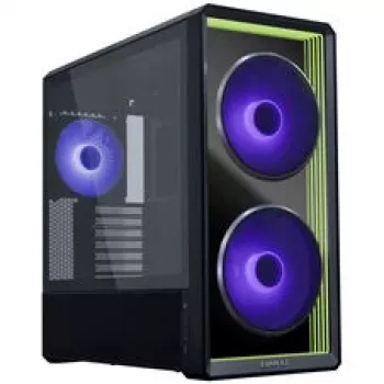 Lian Li LANCOOL 217 INF PC-Enclosure Bundle + 3x UNI FAN SL-INF 120 Reverse Blade Fan - black