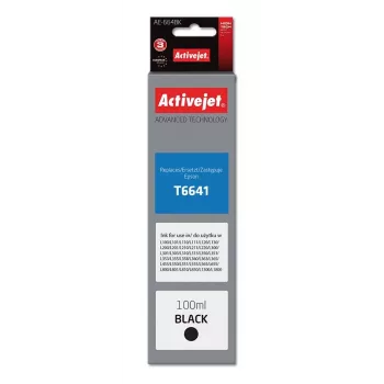 Activejet AE-664Bk Ink (replacement for Epson T6641; Supreme; 100 ml; black)