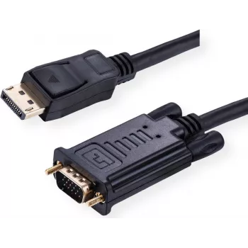 Value 11.99.5802 Video Cable-Adapter 2 m VGA (D-Sub) DisplayPort Black (11.99.5802)
