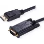 Value 11.99.5802 Video Cable-Adapter 2 m VGA (D-Sub) DisplayPort Black (11.99.5802)