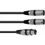 Audio Cable XLR 3-pin 2 x XLR 3-pin Black Omnitronic 30225203
