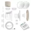 Electric breast pump neno VENTO TWIN cordless, rechargeable, double/dual mode, LCD, 150 ml bottles, beige