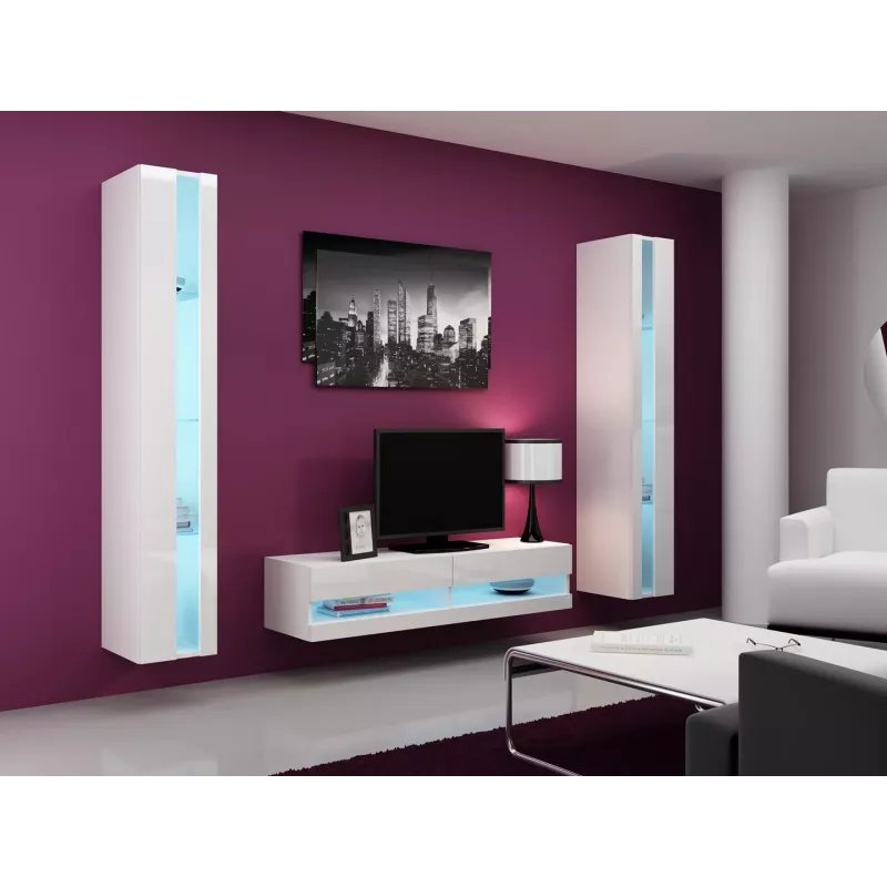 Cama Shelf unit VIGO NEW 180/40/30 white/white gloss