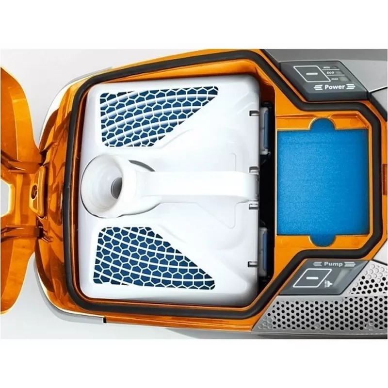 Cylinder vacuum THOMAS Aqua + Pet & Family 1.8 L — dry & wet, 1700 W, orange/grey
