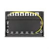 Blank Panel 6‑port for Keystone RJ‑modules DELOCK 90628, black, metal, for table/wall/DIN‑rail mounting