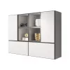 Cama living room furniture set ROCO 19 (4xRO3 + 4xRO6) white/black/white