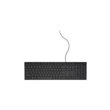DELL Wired Keyboard - KB216 - Norwegian (QWERTY) - Black, Full-size (100%), Wired, USB, QWERTY, Black