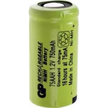 Rechargeable NiMH AA Battery GP GP75AAH 1.2V 750mAh