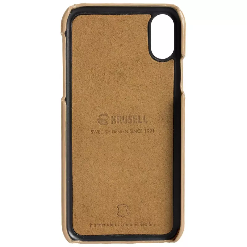 Cover Krusell Sunne 2 Card Cover iPhone XS Max 16.5 cm Beige