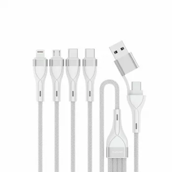 4smarts 541024 USB Cable 1,2 m USB A/USB C USB C/Micro USB-A/Lightning White (541024)