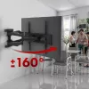 Wall TV mount MACLEAN MC-781 for 66–177.8 cm (26–70 inch) screens, tilt -12–2°, VESA 100x100–400x400, max load 45 kg, black