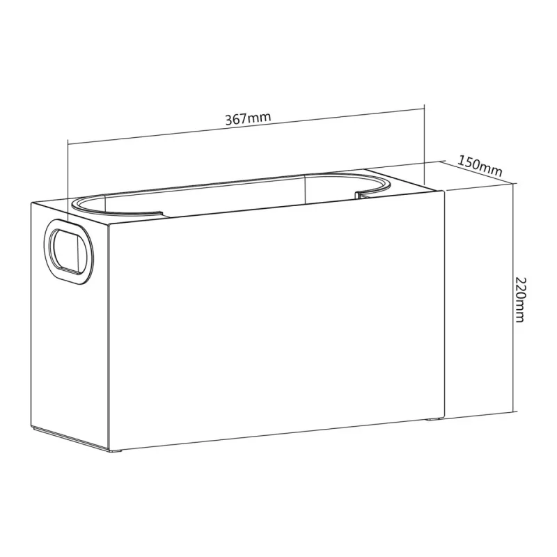 Organizer MACLEAN MC-479 universal storage box 367×150×220 mm, load capacity 8 kg