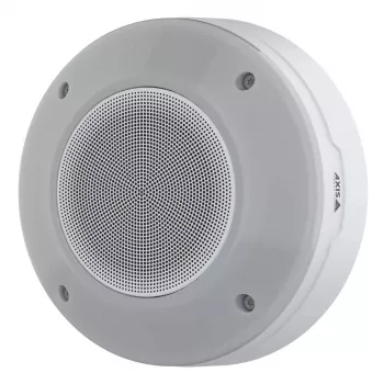 AXIS D4200-VE 2-way outdoor speaker, 365–14000 Hz, 102 dB, 140° dispersion, IP66, PoE, white, pole/wall mount