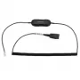 Jabra GN1218 AC 2m Coiled, Cable, Black