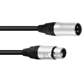 XLR 3-pin cable PSSO 10 m with Neutrik-compatible connectors for audio/DMX
