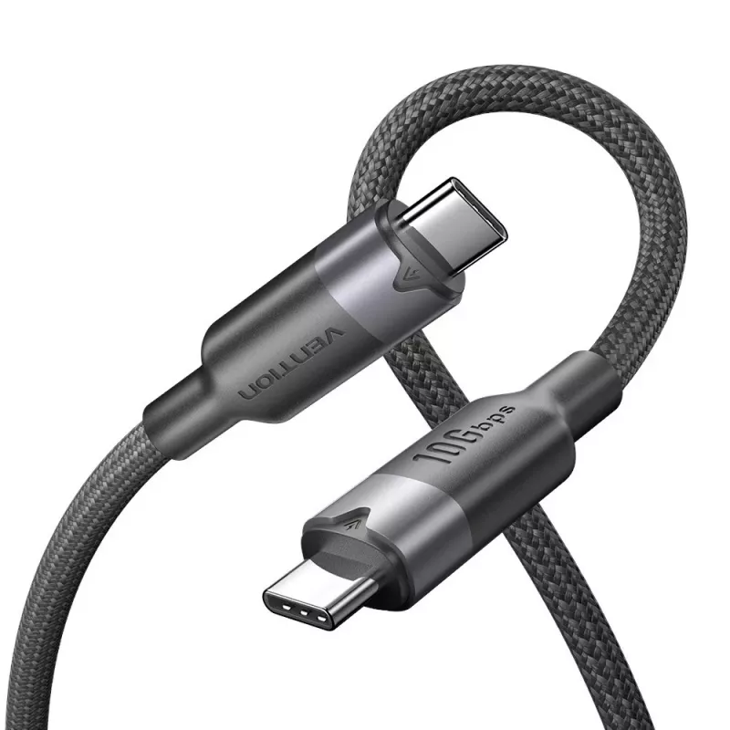 Vention USB 3.2 5A 10Gbps 1m BK USB-C to C cable