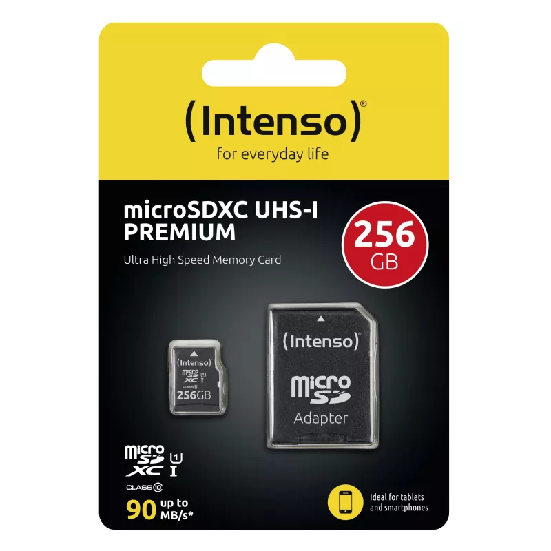 Flash Memory Intenso 256GB UHS-I MicroSD Card