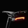 Rockbros LKWD-R1 rear bike light with laser and remote control, black