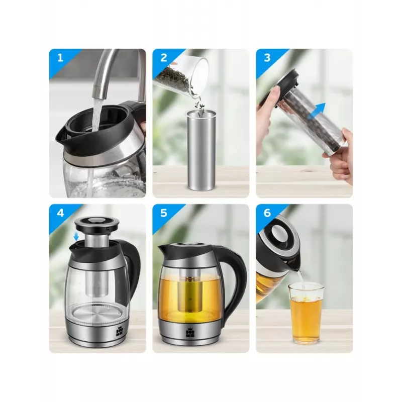 Electric kettle Forme FKG-448 1.7L 2200W Black