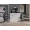 MALWA 2D6S WHITE CHEST OF DRAWERS