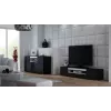 Cama sideboard VIVA 150 black/black gloss + white