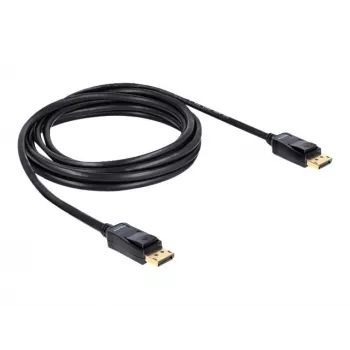 DisplayPort Cable DeLOCK 82424 3m Male-Male Gold Black