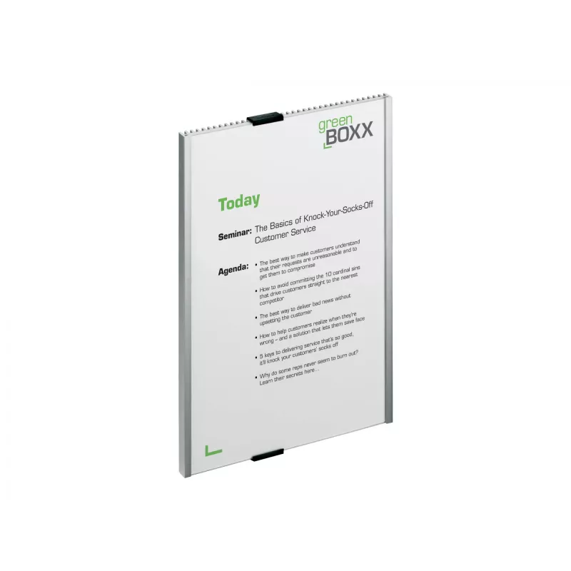 Durable Info Sign Acrylic Aluminium Silver 4806-23