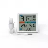 Thermometer‑Hygrometer MANTA MTO002W with external sensor (150 cm), indoor 0–+50°C, outdoor -40–+70°C, humidity 20–95% RH, comfort indicator, clock