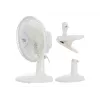 Adler | Fan with clip | AD 7317 | Table Fan | White | Diameter 15 cm | Number of speeds 2 | 30 W